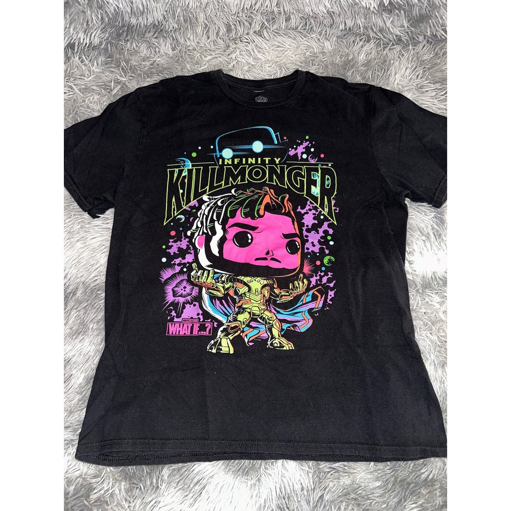 Funko POP Killmonger Blacklight Target Exclusive Tee (M)